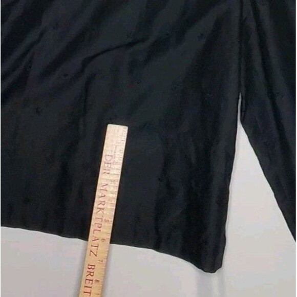 Jack Slote Crop Jumpsuit Large Black Embroidered Tie 60s 70s Vtg - Picture 10 of 13